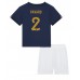 Frankrike Benjamin Pavard #2 Replika Babykläder Hemma matchkläder barn VM 2022 Korta ärmar (+ Korta byxor)